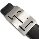 エルメス HERMES Hベルト ラッキーメタル ブラック×ブルージーン ボックスカーフ トゴ #85 ベルト シルバー金具 Hモチーフバックル 黒 青 リバーシブル