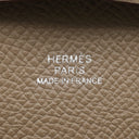 エルメス HERMES バスティア エトゥープ ヴォーエプソン コインケース シルバー金具 新品 未使用 グレージュ