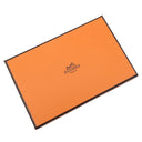 エルメス HERMES カルヴィ デュオ エトゥープ ヴォーエプソン カードケース シルバー金具 新品 未使用 茶 フラグメントケース