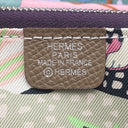 エルメス HERMES アザップ シルクイン コンパクト エトゥープ ヴォーエプソン コインケース シルバー金具 新品 未使用 グレージュ ラウンドファスナー
