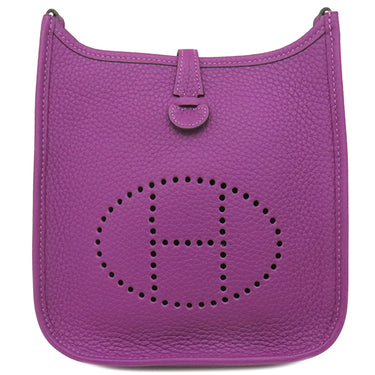 エルメス HERMES エヴリンTPM アネモネ トリヨンクレマンス ショルダーバッグ シルバー金具 紫