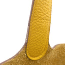 エルメス HERMES ピコタン MM ジョーヌ トリヨンクレマンス ハンドバッグ シルバー金具 黄色