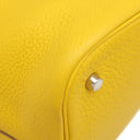 エルメス HERMES ピコタン MM ジョーヌ トリヨンクレマンス ハンドバッグ シルバー金具 黄色