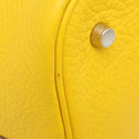 エルメス HERMES ピコタン MM ジョーヌ トリヨンクレマンス ハンドバッグ シルバー金具 黄色