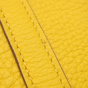 エルメス HERMES ピコタン MM ジョーヌ トリヨンクレマンス ハンドバッグ シルバー金具 黄色