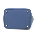 エルメス HERMES ピコタンロックPM ブルータイ トリヨンクレマンス ハンドバッグ シルバー金具 青