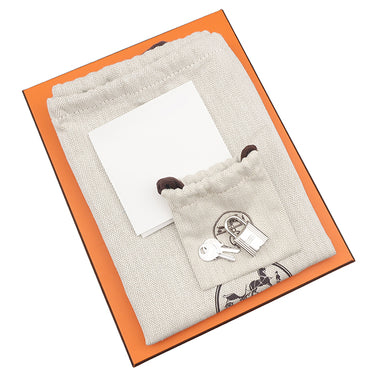 エルメス HERMES ピコタンロックPM ブルータイ トリヨンクレマンス ハンドバッグ シルバー金具 青