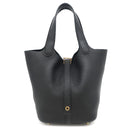 エルメス HERMES ピコタンロック PM ブラック トリヨンクレマンス ハンドバッグ ゴールド金具 黒