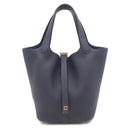 エルメス HERMES ピコタンロックPM ブルーニュイ トリヨンクレマンス ハンドバッグ ゴールド金具 新品 未使用 紺