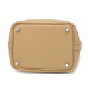 エルメス HERMES ピコタンロックPM ビスキュイ トリヨンクレマンス ハンドバッグ シルバー金具 ベージュ