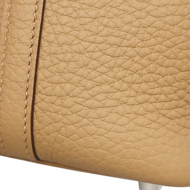 エルメス HERMES ピコタンロックPM ビスキュイ トリヨンクレマンス ハンドバッグ シルバー金具 ベージュ