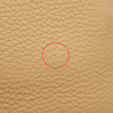 エルメス HERMES ピコタンロックPM ビスキュイ トリヨンクレマンス ハンドバッグ シルバー金具 ベージュ