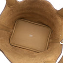 エルメス HERMES ピコタンロックPM ビスキュイ トリヨンクレマンス ハンドバッグ シルバー金具 ベージュ