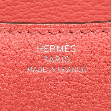 エルメス HERMES コンスタンス3 ミニ ミロワール ローズテキサス シェーブル ショルダーバッグ シルバー金具