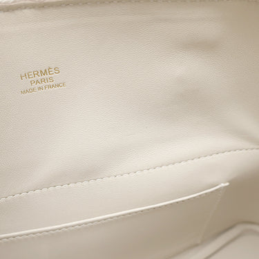 エルメス HERMES ボリード27 クレ ヴォーエプソン 2WAYバッグ ゴールド金具 オフホワイト ショルダー