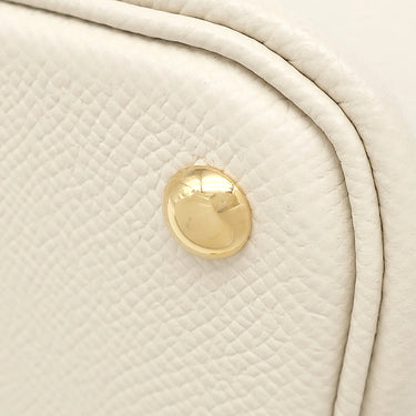 エルメス HERMES ボリード27 クレ ヴォーエプソン 2WAYバッグ ゴールド金具 オフホワイト ショルダー