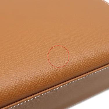 エルメス HERMES ケリー25 外縫い ゴールド ヴォーエプソン 2WAYバッグ シルバー金具 茶