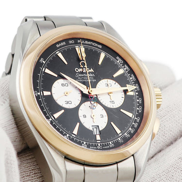 腕時計 オメガ OMEGA シーマスター アクアテラ 2008 北京オリンピック 221.20.42.40.01.001 自動巻き メンズ K18RG×SS コンビ 限定