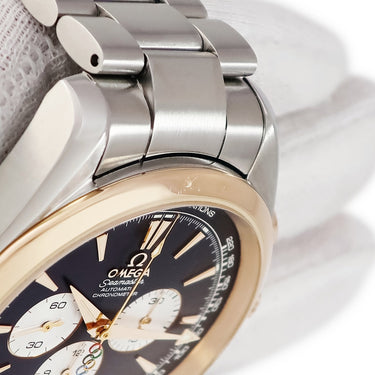 腕時計 オメガ OMEGA シーマスター アクアテラ 2008 北京オリンピック 221.20.42.40.01.001 自動巻き メンズ K18RG×SS コンビ 限定