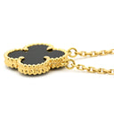 ヴァンクリーフアーペル Van Cleef & Arpels ヴィンテージ アルハンブラ ペンダント VCARA45800 ブラック×イエローゴールド K18YG オニキス ネックレス 黒 Au750 18K オニキス