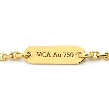 ヴァンクリーフアーペル Van Cleef & Arpels ヴィンテージ アルハンブラ ペンダント VCARA45800 ブラック×イエローゴールド K18YG オニキス ネックレス 黒 Au750 18K オニキス