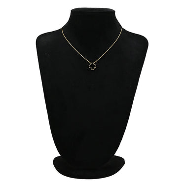 ヴァンクリーフアーペル Van Cleef & Arpels ヴィンテージ アルハンブラ ペンダント VCARA45800 ブラック×イエローゴールド K18YG オニキス ネックレス 黒 Au750 18K オニキス