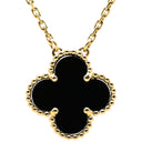ヴァンクリーフアーペル Van Cleef & Arpels ヴィンテージ アルハンブラ ペンダント VCARA45800 ブラック×イエローゴールド K18YG オニキス ネックレス 黒 Au750 18K オニキス