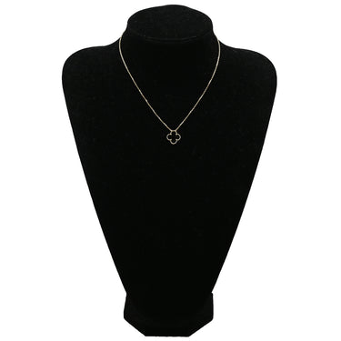 ヴァンクリーフアーペル Van Cleef & Arpels ヴィンテージ アルハンブラ ペンダント VCARA45800 ブラック×イエローゴールド K18YG オニキス ネックレス 黒 Au750 18K オニキス