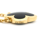 ヴァンクリーフアーペル Van Cleef & Arpels ピュア アルハンブラ VCARB13900 ブラック×イエローゴールド K18YG オニキス ネックレス Au750 18K 18金