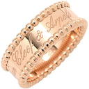 ヴァンクリーフアーペル Van Cleef & Arpels ペルレ シニアチュール ローズゴールド K18PG #56 リング 指輪 ピンクゴールド 750Au 18金 ビーズ縁 シグネチャー 16号
