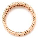 ヴァンクリーフアーペル Van Cleef & Arpels ペルレ シニアチュール ローズゴールド K18PG #56 リング 指輪 ピンクゴールド 750Au 18金 ビーズ縁 シグネチャー 16号