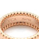 ヴァンクリーフアーペル Van Cleef & Arpels ペルレ シニアチュール ローズゴールド K18PG #56 リング 指輪 ピンクゴールド 750Au 18金 ビーズ縁 シグネチャー 16号