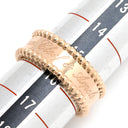 ヴァンクリーフアーペル Van Cleef & Arpels ペルレ シニアチュール ローズゴールド K18PG #56 リング 指輪 ピンクゴールド 750Au 18金 ビーズ縁 シグネチャー 16号
