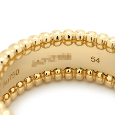 ヴァンクリーフアーペル Van Cleef & Arpels ペルレ シニアチュール VCARO3Y600 イエローゴールド K18YG #54(JP14) リング 指輪 750 18K YG 13.5号