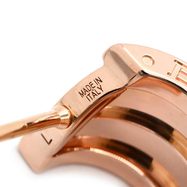 ブルガリ BVLGARI B-zero1 ビーゼロワン ピンクゴールド K18PG ピアス BVLGARI 750 18K PG