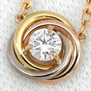 カルティエ Cartier トリニティ ペンダント ダイヤモンド イエローゴールドXピンクゴールドXホワイトゴールド K18PG K18YG K18WG ダイヤモンド ネックレス 3カラー 18金 750 ブリリアントカット