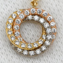 カルティエ Cartier ペンダント ダイヤモンド イエローゴールド×ピンクゴールド×ホワイトゴールド K18PG K18YG K18WG ダイヤモンド ネックレス Cartier トリプルカラー 18金 750 パヴェダイヤ