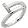 カルティエ Cartier ジュストアンクル ダイヤ B4092700 ホワイトゴールド K18WG ダイヤモンド #51(JP11) リング 指輪 750 18K WG 11号