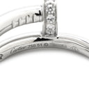 カルティエ Cartier ジュストアンクル ダイヤ B4092700 ホワイトゴールド K18WG ダイヤモンド #51(JP11) リング 指輪 750 18K WG 11号