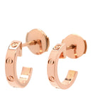 カルティエ Cartier ラブ LOVE フープピアス SM B8029000 ピンクゴールド K18PG ピアス ミニラブ 750 18K PG