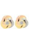 カルティエ Cartier ベビートリニティ B8027100 ホワイトゴールド×イエローゴールド×ピンクゴールド K18YG K18PG K18WG ダイヤモンド ピアス 1Pダイヤ 18K 750 YG PG WG