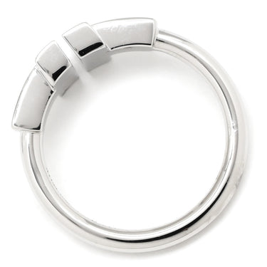 ティファニー Tiffany & Co ダイヤモンド ターコイズ ワイヤーリング 64028146 ホワイトゴールド K18WG ダイヤモンド ターコイズ リング 指輪 T＆Co. Au750 18K 18金 Tワイヤー 10号