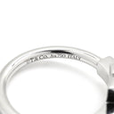 ティファニー Tiffany & Co ダイヤモンド ターコイズ ワイヤーリング 64028146 ホワイトゴールド K18WG ダイヤモンド ターコイズ リング 指輪 T＆Co. Au750 18K 18金 Tワイヤー 10号