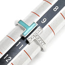 ティファニー Tiffany & Co ダイヤモンド ターコイズ ワイヤーリング 64028146 ホワイトゴールド K18WG ダイヤモンド ターコイズ リング 指輪 T＆Co. Au750 18K 18金 Tワイヤー 10号