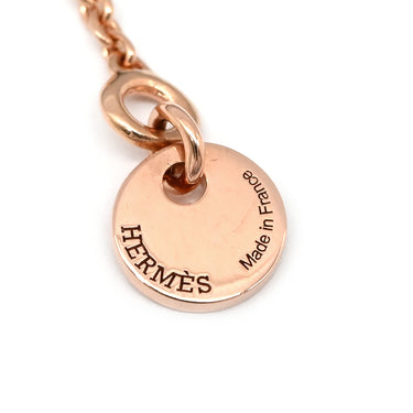 エルメス HERMES アミュレット コンスタンス ペンダント ブラック×ピンクゴールド K18PG ブラックジェイド ネックレス ピンクゴールド Au750 18K 18金 ミニチュア バッグモチーフ 黒翡翠