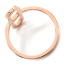 エルメス HERMES エヴァー シェーヌダンクル PM ダイヤ H118643B ピンクゴールド K18PG ダイヤモンド #54 リング 指輪 ピンクゴールド Au750 18K ハーフエタニティ 13.5号