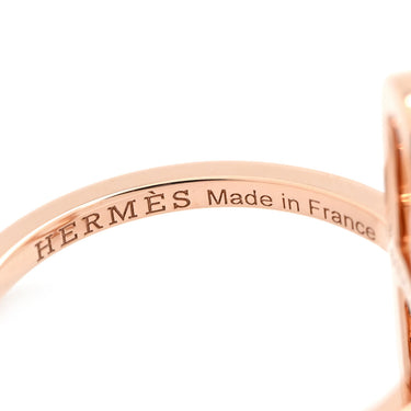 エルメス HERMES エヴァー シェーヌダンクル PM ダイヤ H118643B ピンクゴールド K18PG ダイヤモンド #54 リング 指輪 ピンクゴールド Au750 18K ハーフエタニティ 13.5号