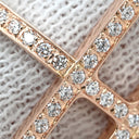 エルメス HERMES エヴァー シェーヌダンクル PM ダイヤ H118643B ピンクゴールド K18PG ダイヤモンド #54 リング 指輪 ピンクゴールド Au750 18K ハーフエタニティ 13.5号