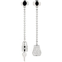 エルメス HERMES ケリー クロシェット H221513B 00 ホワイトゴールド K18WG ダイヤモンド ピアス ダイヤ パヴェ ホワイトゴールド Au750 18K 18金 ドロップ スイング