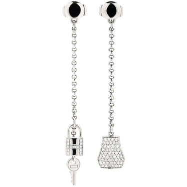 エルメス HERMES ケリー クロシェット H221513B 00 ホワイトゴールド K18WG ダイヤモンド ピアス ダイヤ パヴェ ホワイトゴールド Au750 18K 18金 ドロップ スイング